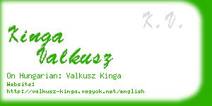 kinga valkusz business card
